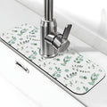 Watercolor Sage Green Grass Leaves Kitchen Sink Splash Guard Faucet Mat Super by Unknown