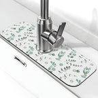 Watercolor Sage Green Grass Leaves Kitchen Sink Splash Guard Faucet Mat Super by Unknown