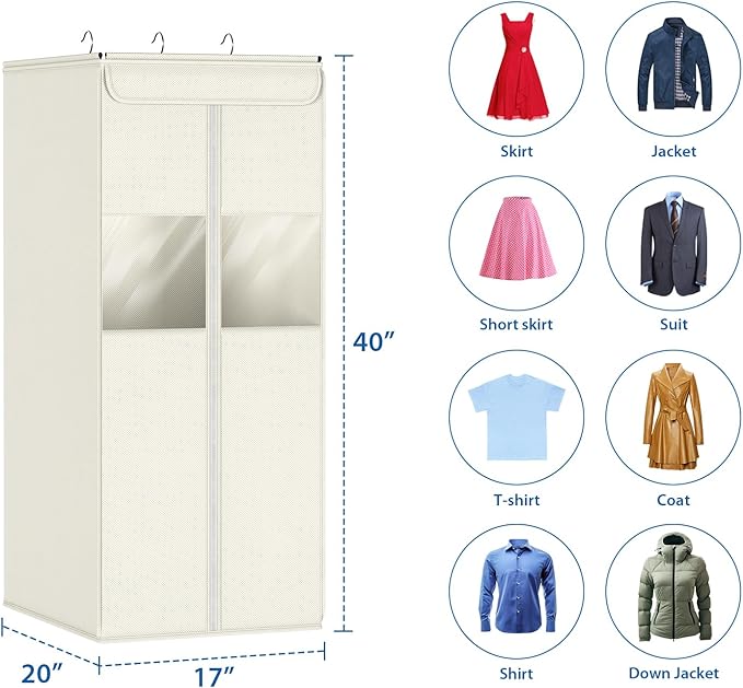 Zilink Garment Storage Bags for Hanging Clothes 40" Suit Garment Bag - Image 4