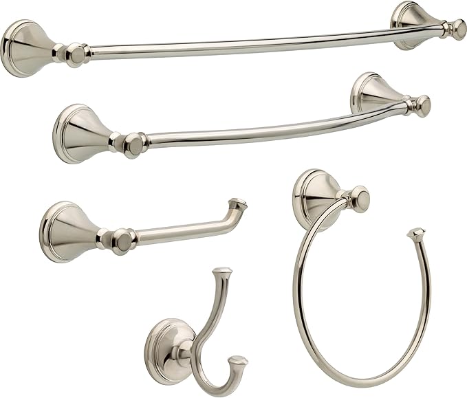 Delta Cassidy Towel Hooks Brilliance Stainless Steel Double Bathroom J Hooks - Image 2