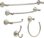 Delta Cassidy Towel Hooks Brilliance Stainless Steel Double Bathroom J Hooks - Image 2