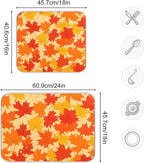 Autumn Maple Leaves Thanksgiving Dish Drying Mat - Image 5