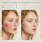 MATERN'ELLA Disposable Face Towels XL Ultra Soft Biodegradable Dry Wipes - Image 4