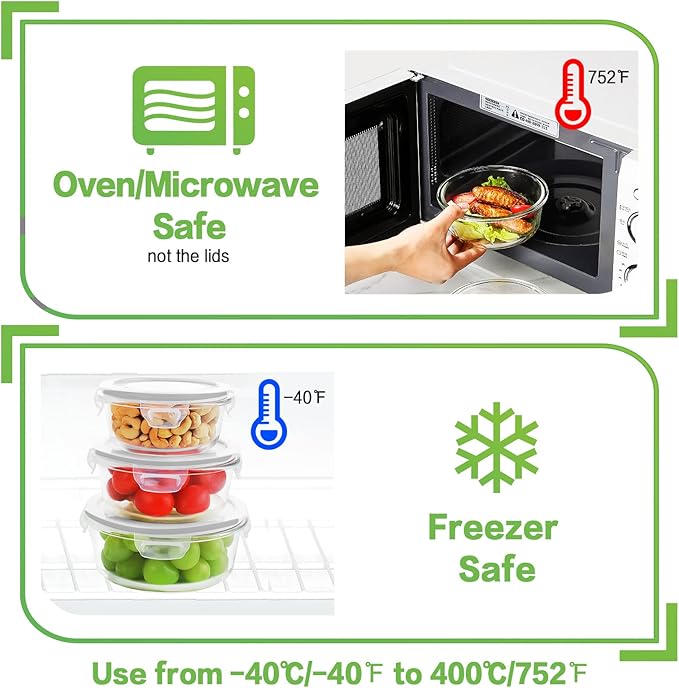 HOMBERKING Glass Food Storage Containers - Image 4
