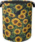 Sunflower Laundry Basket with Handles by Gearsly