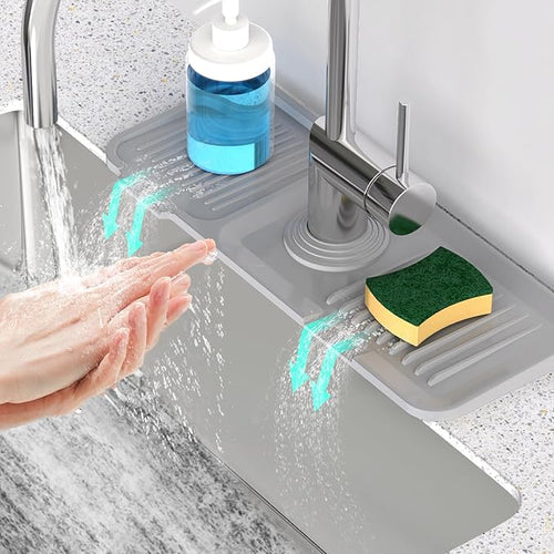 14.6'' Faucet Mat for Kitchen Sink Kitchen Sink Splash Guard Silicone Kitchen by Snoquir