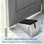 Heavy Duty Door Stopper, Adjustable Spring Large Stopper, 3 Inches High Tall - Image 2