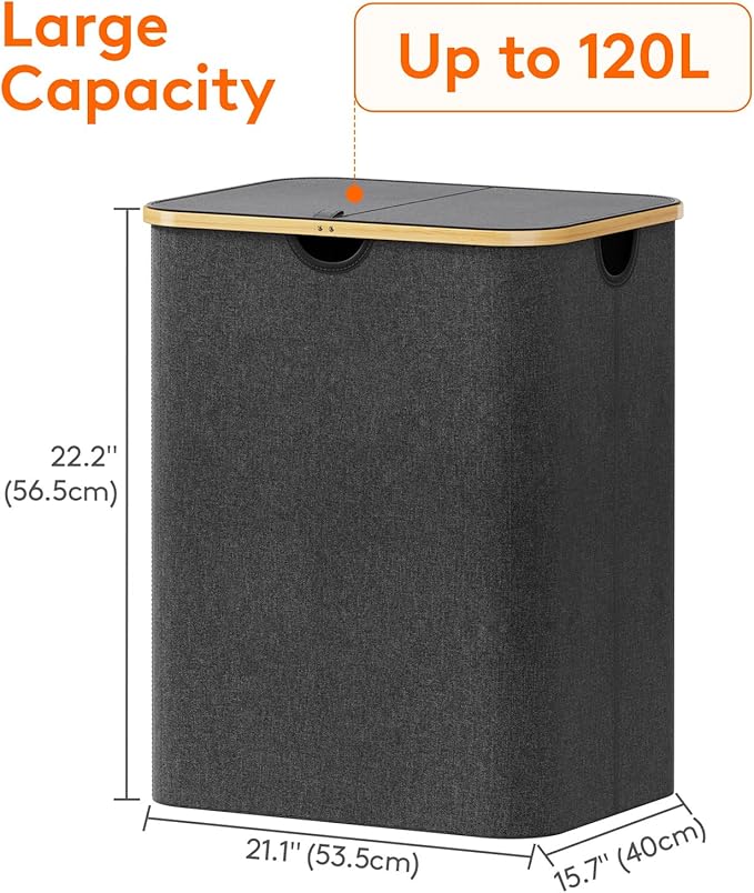 Lifewit 120L Laundry Basket - Image 4
