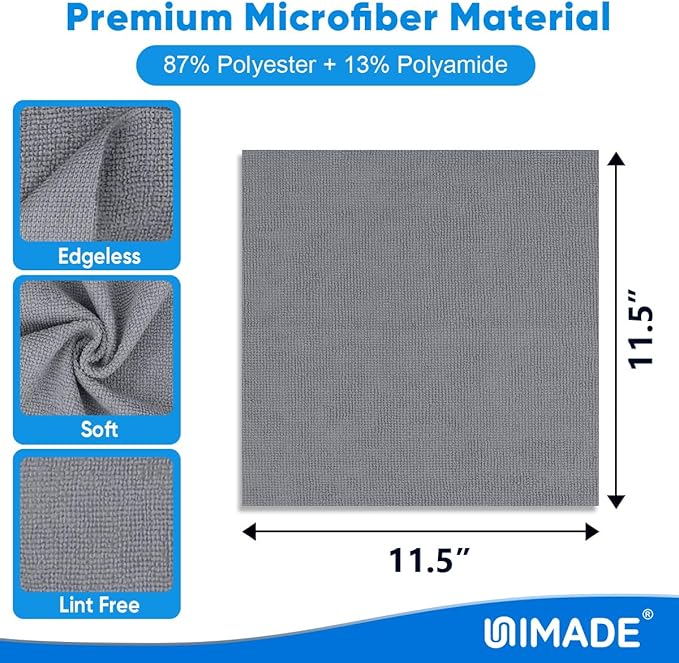 Microfiber Cleaning Cloth, 50 Pack Microfiber Towels - Image 2