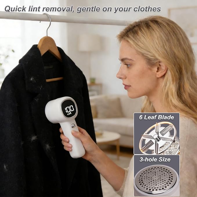 Fabric Shaver Lint Remover Rechargeable - Image 4
