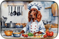 Caroline's Treasures DAC6266DDM Irish Setter The Chef Dish Drying Mat Absorbent by CarolinesTreasures