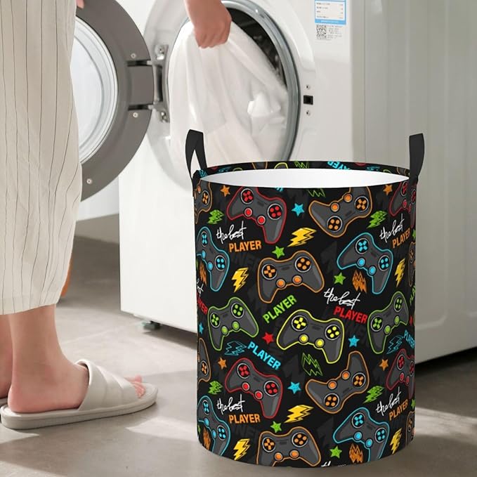 Gaming Joysticks Laundry Hamper Bag - Image 6