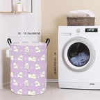 FANKANG Storage Basket, Nursery Hamper Canvas Laundry Basket Foldable - Image 2