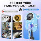 Toothbrush Holder and Cleaner Razor Holder/Dryer Light Cleaning and Air Drying - Image 4