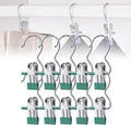 Space-Saving Clothespin Hat Pants Storage Hanging Travel Hook, Stainless Steel by Soputry
