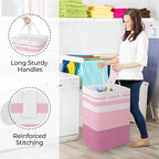 StorageRight Large Collapsible Laundry Basket Hamper - Image 4