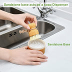 SUBEKYU Bamboo Dish Brush Set - Image 5