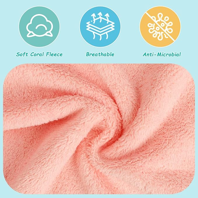 HOMEXCEL Baby Washcloths 24 Pack-Microfiber Baby Bath Face Towel 11.5 x 11.5 - Image 3