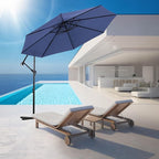 Backyard Expressions 10FT Cantilever Patio Umbrella – Outdoor Offset Hanging Umbrella with Smooth Crank, Tilt Adjustment & UV Protection – Heavy-Duty Steel Frame (Base Not Included) - Image 5