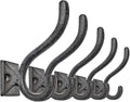 Ambipolar 5-Pack Antique Black Wall Hooks, Vintage Modern Farmhouse Style by Ambipolar