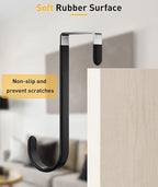 8 Pack Over The Door Hooks, Door Hanger Hook, Towel Hooks - Image 2