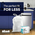 Plasticplace Custom Fit Trash Bags Compatible w Simplehuman Code H Drawstring - Image 4