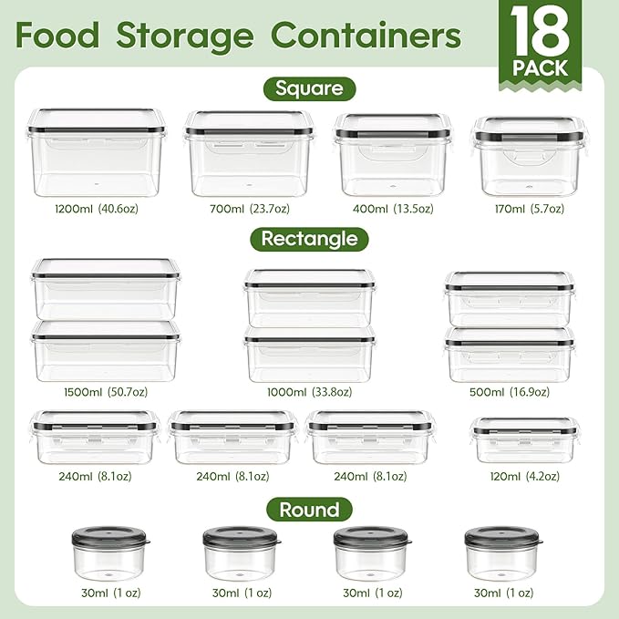 36-Piece Food Storage Containers - Image 2