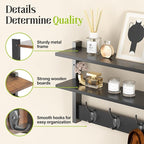 2 Tier Coat Rack Wall Mount - Image 2