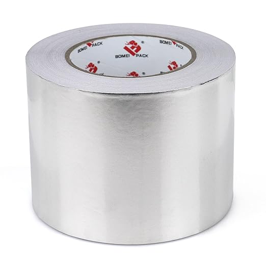 BOMEI PACK Aluminum Foil Tape, Heavy Duty Metal Duct Tape, High Temperature by BOMEIPACK