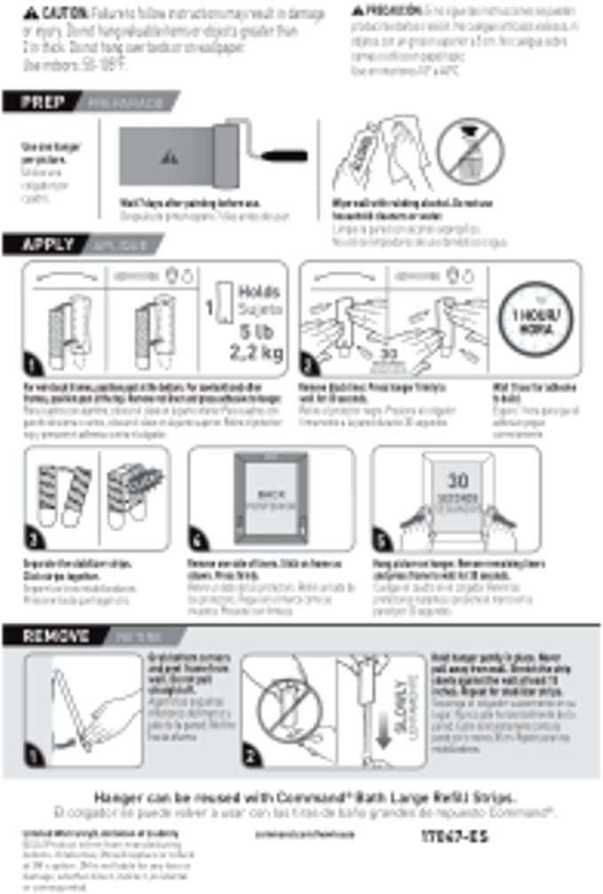 Command 5 lb Universal Picture Hanger, 3 Frame Hangers, 6 Command Strips and 6 - Image 10