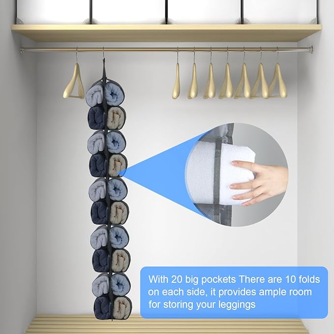 2-Pack Hanging Organizer for Closet - Image 4