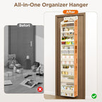 Over The Door Organizer, 8 Shelf Door Hanging Organizers - Image 8