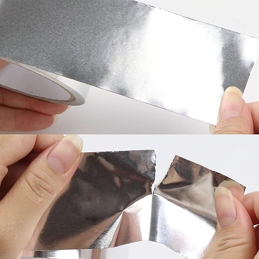 COSIMIXO Silver Aluminum Foil Duct Tape 4 Inches x 55Yards, Heavy Duty - Image 5