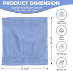 100% Cotton Washcloth Set – Soft, Absorbent Face Towels - Image 2