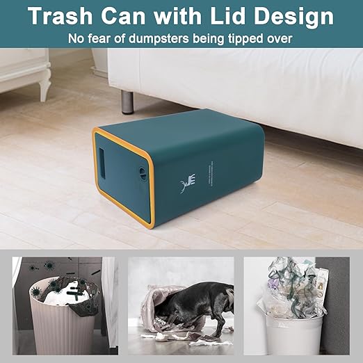 XPIY Trash Can with Lid, 2 Pack 4 Gallons/15 Liters Garbage Can with Press Top - Image 4