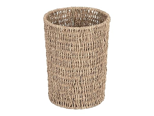 StorageWorks Wicker Waste Basket, Small Trash Can by StorageWorks