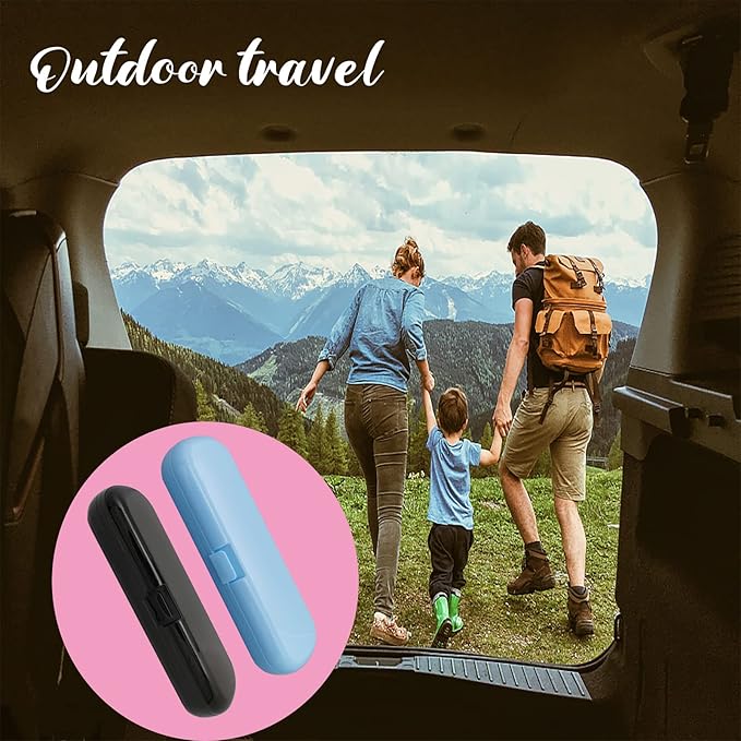 2 Pcs Electric Toothbrush Travel Case, Portable Travel Toothbrush Holder - Image 5