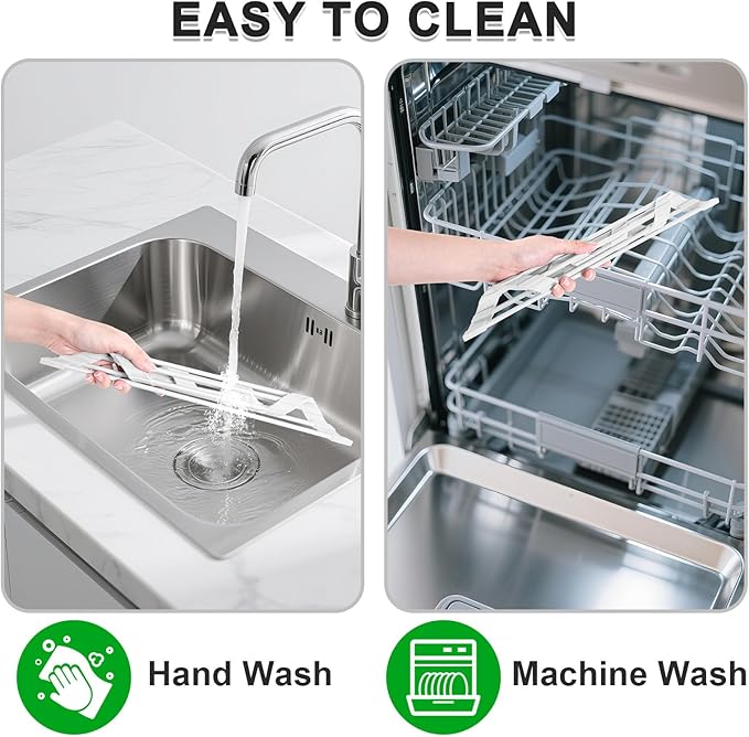 Triangular Sink Rack, Foldable Sink Drying mat, Heat-Resistant, and Rust-Proof - Image 6
