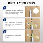 HOME MASTER HARDWARE Hinge Pin Door Stopper 12-Pack, Adjustable Deluxe Heavy - Image 5