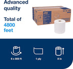 Tork Paper Hand Towel Roll White H80, High Absorbency, 6 Rolls x 800 ft - Image 5