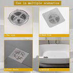 Disposable Shower Drain Hair Catcher Stickers, 90 Pack, 3.94x3.94 inch Mesh - Image 6