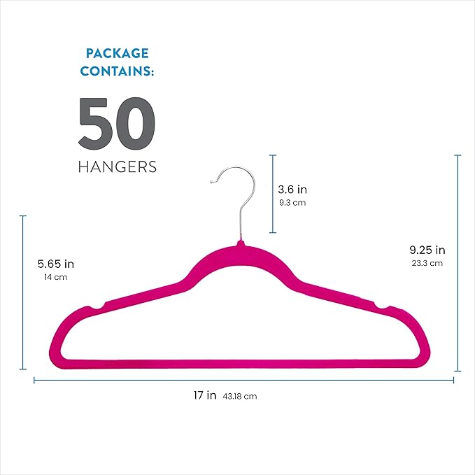 Zober Velvet Hangers 50 Pack - Image 7