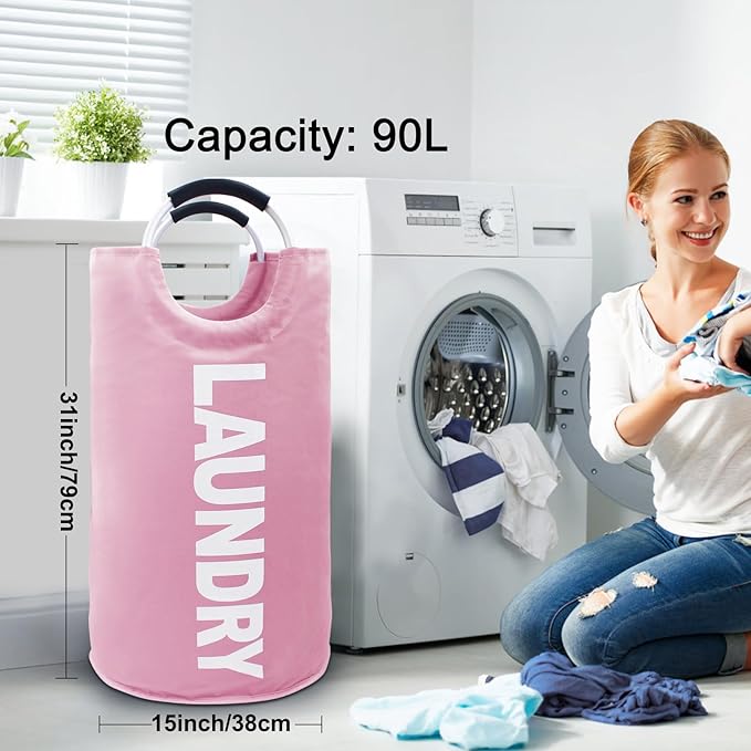 Mziart Large Laundry Basket - Image 2