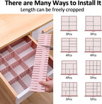 TWUTGAYW 14.5 in Pink DIY Grid Drawer Organizer - Image 6