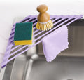 Tomorotec Compact Silicone-Coated Triangle Dish Drying Rack by Tomorotec