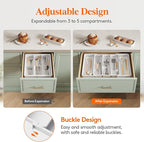 Lifewit Utensil Organizer for Kitchen Drawers, Expandable Cooking Utensil Tray - Image 4