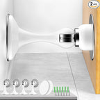 Magnetic Door Stoppers 4 Pack, Stainless Steel Magnetic Door Stop, Wall & Floor by Crosize