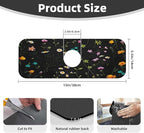Flower Branch Pattern Design Cute Kitchen sink faucet pad, strong water - Image 2