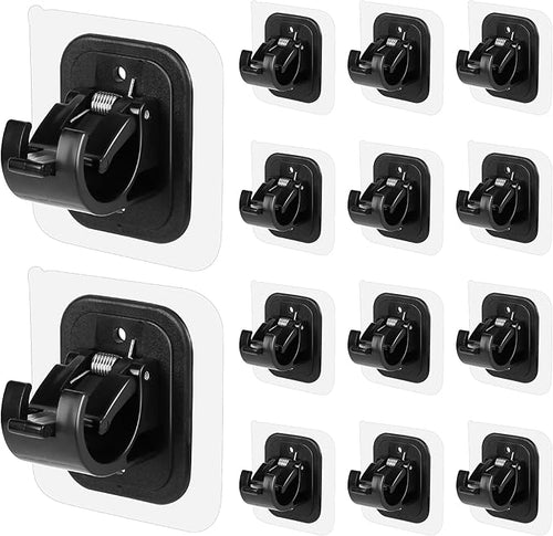 14PCS No Drill Curtain Rod Brackets No Drilling Self Adhesive Curtain Rod by Codoule