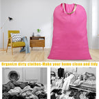 Cotton Canvas Laundry Bag with Handles & Drawstring Straps, Heavy Duty Extra - Image 7
